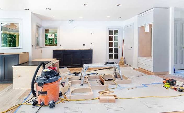 A home being prepared for sale with paint and minor repairs