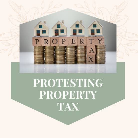 Property tax protest documents and evidence being prepared